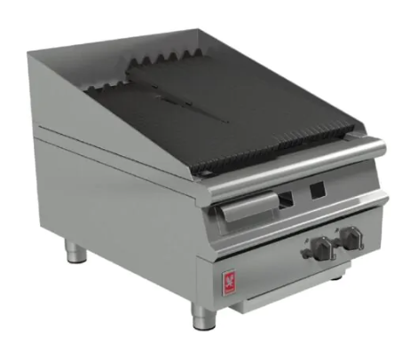 chargrill with tilted grids