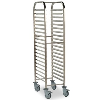 Bourgeat P473 Gastronorm Racking Trolley - 20 Shelves