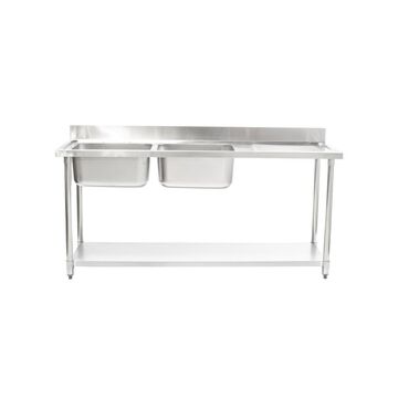 Connecta HEF658 Double Sink Unit Right Hand Drainer