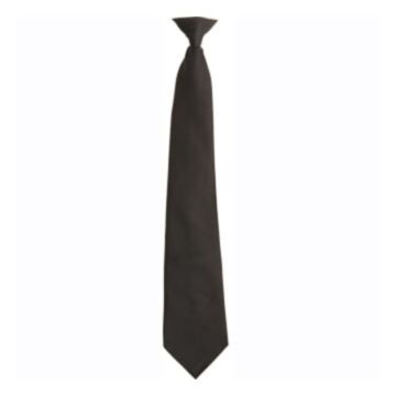 Black A724 Clip-On Tie