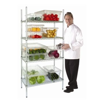 Vogue 4 Tier Wire Shelving Kit - L927