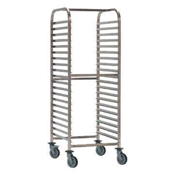 Bourgeat P061 Gastronorm Racking Trolley - 15 Shelves