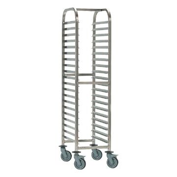 Bourgeat P072 Gastronorm Racking Trolley - 15 Shelves