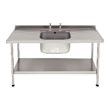 KWC DVS E20614D Stainless Steel Centre Bowl Sink 1800mm