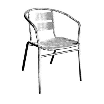 Bolero U419 Aluminium Stacking Chair