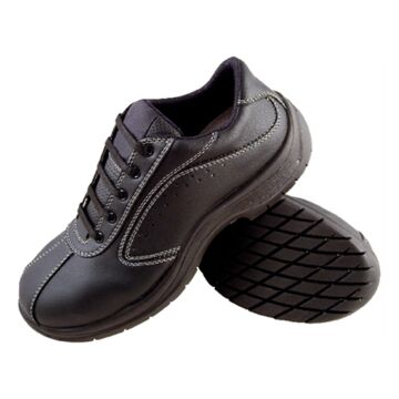 Slipbuster Side Perforated Lace Up - Black