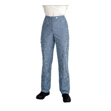 Whites B100 Ladies Chef Trousers - Blue and White Check