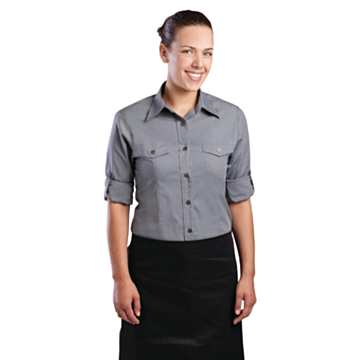 Ladies B215 Grey Pilot Shirt