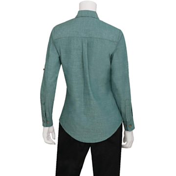 Ladies BB073 Green Mist Chambray Shirt