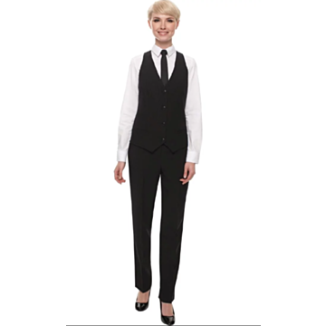 Ladies BB173 Black Serving Waistcoat