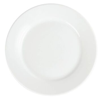 Olympia CB481 Whiteware Wide Rim Plates