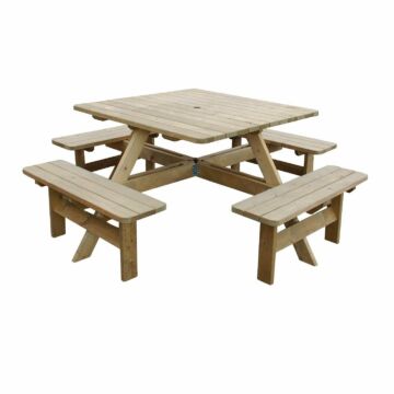 Rowlinson CG096 Square 6.5ft Wooden Picnic Table