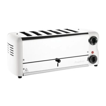 Rowlett CH186 Premier 6 Slot Toaster White with 2 x Additional Elements