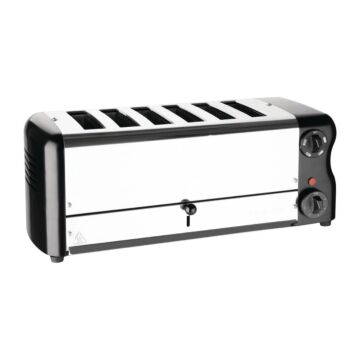 Rowlett CH187 Premier 6 Slot Toaster Jet Black with 2 x Additional Elements
