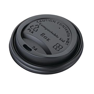 Fiesta Green DS05CL8 Compostable Coffee Cup Lids for 8oz Cups