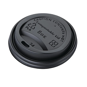 Fiesta Green DS05CL8 Compostable Coffee Cup Lids for 8oz Cups