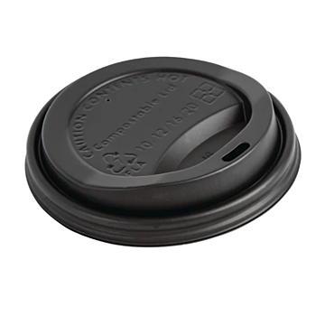 Fiesta Green DS05CL12 Compostable Coffee Cup Lids for 12oz Cups