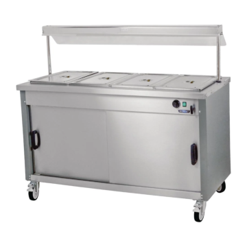 Moffat DT597 Mobile Hot Cupboard with Dry Heat Bain Marie 4FBM