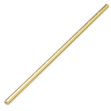 Utopia DW192 Biodegradable Paper Straw - Gold