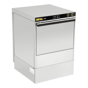 Buffalo DW468 Undercounter Glasswasher With Drain Pump-500mm Basket