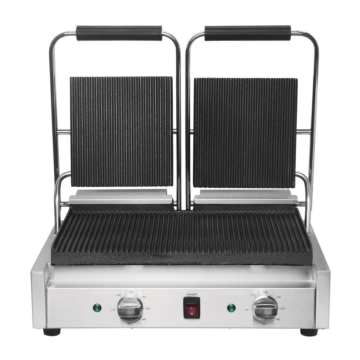 Buffalo DY994 Double Ribbed Contact Grill