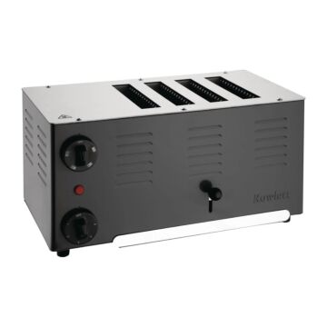 Rowlett CH173 Regent 4 Slot Toaster Jet Black with 2x Additional Elements