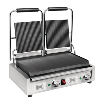 Buffalo FC385 Double Ribbed Top Contact Grill