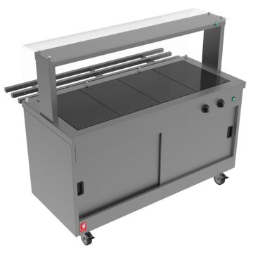 Falcon FC4-T Four Hot Top Servery with Trayslide