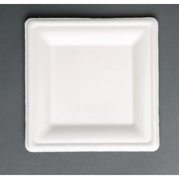 Fiesta Green FC51 Compostable Bagasse Square Plates