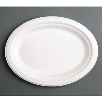 Fiesta Green FC53 Compostable Bagasse Oval Plates