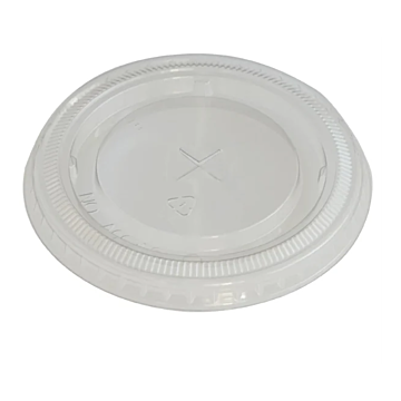 eGreen FN222 RPET Flat Lids with Straw Hole