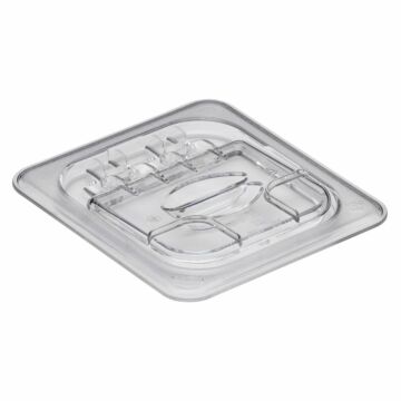 Cambro 60CWL135Clear 1/6 GN Solid FlipLid