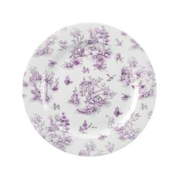 Churchill GF308 Vintage Cranberry Toile Plates