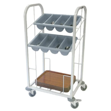 Craven Two Tier Cutlery Trolley & Tray Dispense - GG139