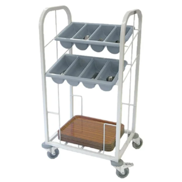 Craven Two Tier Cutlery Trolley & Tray Dispense - GG139