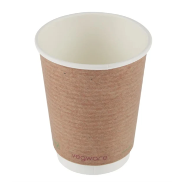 Vegware GH021 Compostable Coffee Cups - 12oz Double Wall