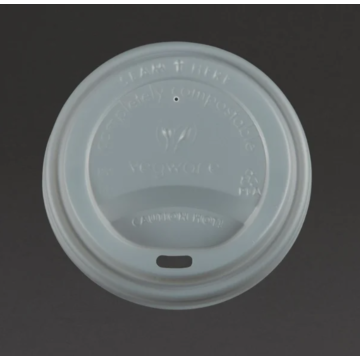 Vegware GH023 Compostable Coffee Cup Lids for 12oz/16oz Cups