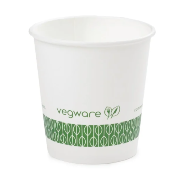 Vegware GH028 Compostable Espresso Cups - 4oz Single Wall