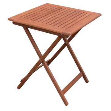 Bolero GR399 Square Eucalyptus Wood Folding Table