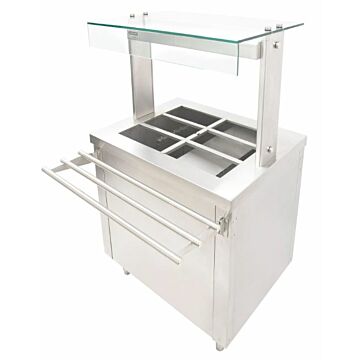 Parry Flexi-Serve FS-HBPACK900 Hot Cupboard with Dry Bain Marie top