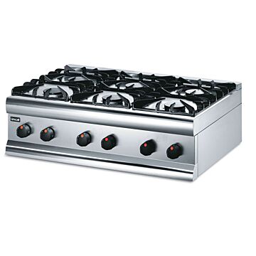 Lincat HT9 Silverlink 600 6 Hob Gas Boiling Top