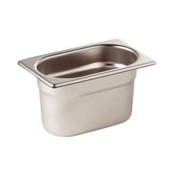 Vogue Stainless Steel Gastronorm Pan - 1/9 Size