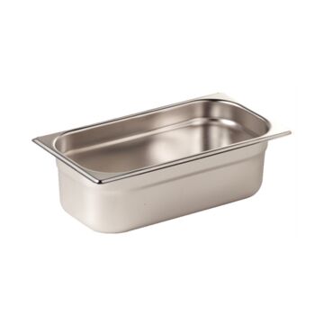 Vogue Stainless Steel Gastronorm Pan - 1/3 Size