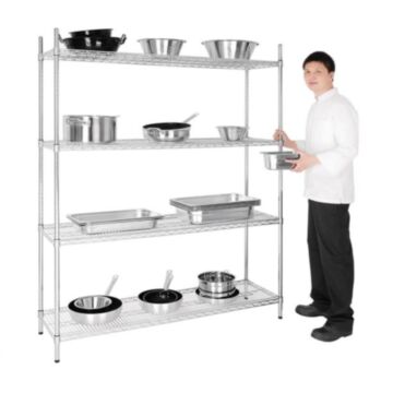 4 Tier Wire Shelving Kit - L929