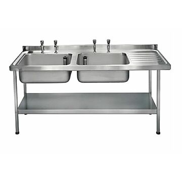 KWC DVS E20616R Stainless Steel Double Sink Right Hand Drainer