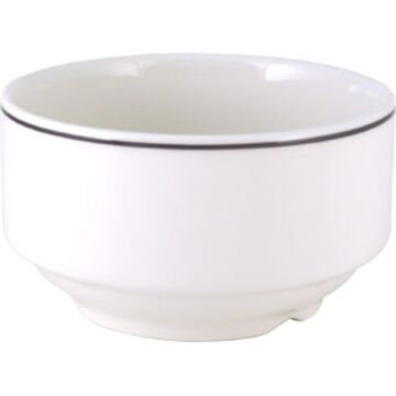 Churchill P697 Classic Black Line Soup Bowls