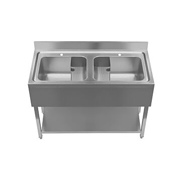 Cater Kitchen PD1200DB Double Bowl Sink