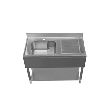 Cater Kitchen PD1200RHD Single Bowl and Drainer