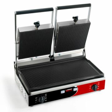 Sirman PD R PS Double Ribbed Contact Grill With Removable Plates