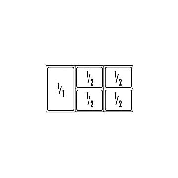 PGK6 1 x 1/1 + 4 x 1/2 GN Pack